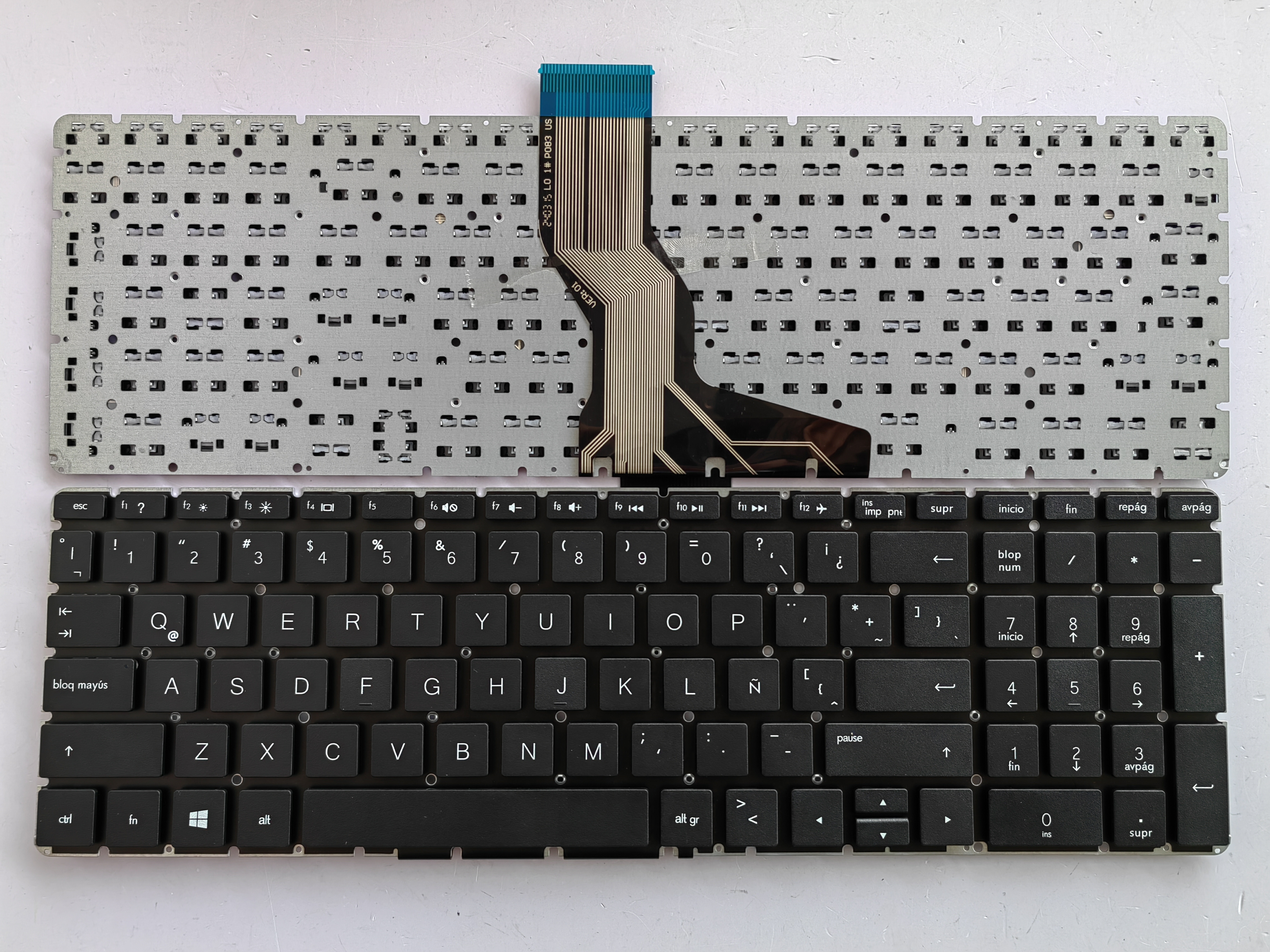 Picture of New Replacement Laptop Keyboard For HP 15-BS small carriage return BLACK (OEM) LA Layout